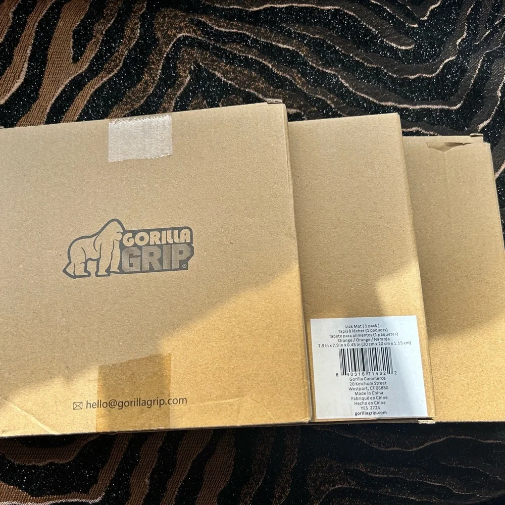 Gorilla Grip bundle of three lick mats with spatulas NIB